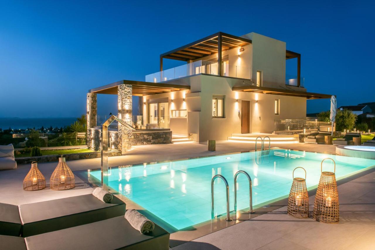 Kymo Instyle Villa - Sea View Private Pool Jacuzzi Kokkini Hani 外观 照片